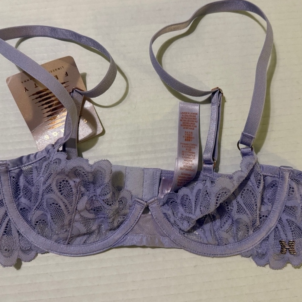 Savage X Fenty Women's Unlined Bra Lot Mint Green & Lavender Size 32 A NWT - Picture 2 of 4
